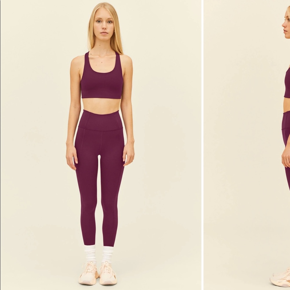 NWT Girlfriend Collective plum set 💜